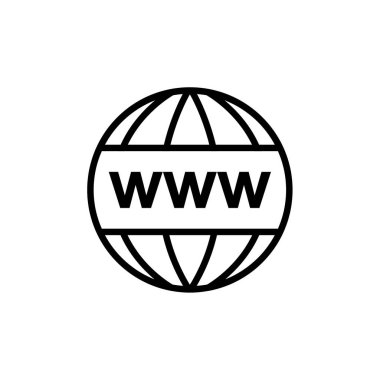 Dünya ikonu. Basit resimleme 