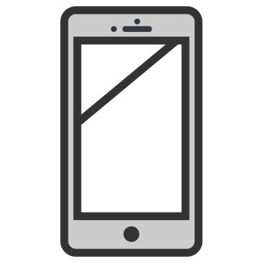 akıllı telefon simgesi basit vektör illüstrasyonu