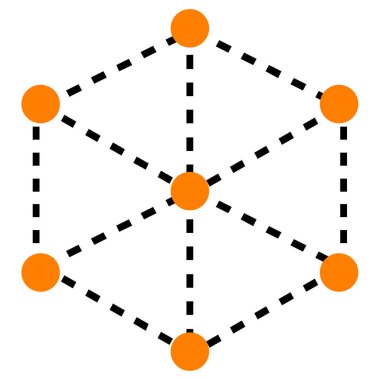 Veri Bağlantısı vektör simgesi. 