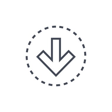 Basit ok tasarımı vektör çizimi