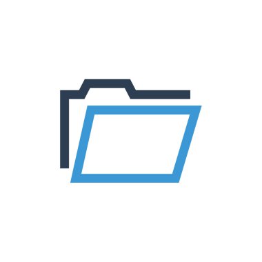 Web ve mobil uygulama tasarımınız için beyaz arkaplanda izole edilmiş dizin simgesi vektörü  