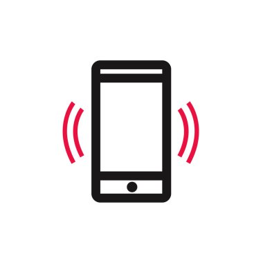 akıllı telefon simgesi basit vektör illüstrasyonu