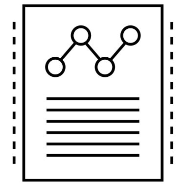 iş raporu simgesi basit illüstrasyon