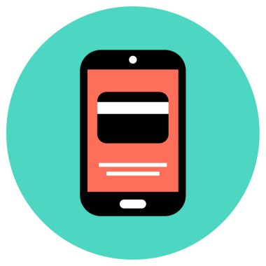 akıllı telefon simgesi basit vektör illüstrasyonu