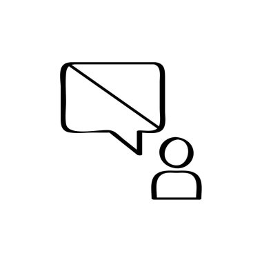 metin iletisi vektör illüstrasyonu  