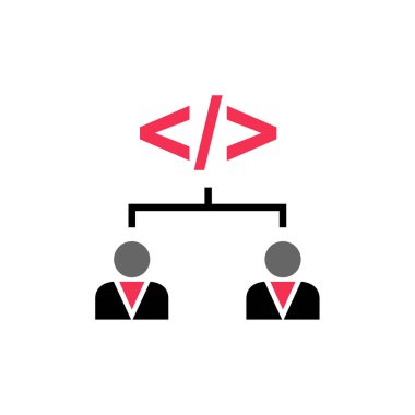 soyut ağ geliştirme vektör çizimi. 