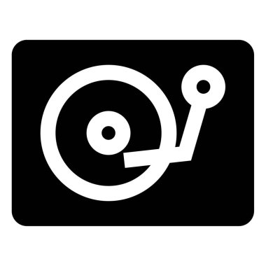 dj karıştırıcı simgesinin vektör illüstrasyonu 