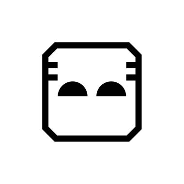 emoji, yüz ifadesi sembolü, simge simgesi, vektör illüstrasyonu