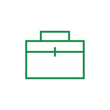 evrak çantası ikonu vektör illüstrasyonu