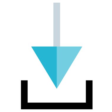 Tamamlanmış taslak biçiminde ok aşağı simgesi 