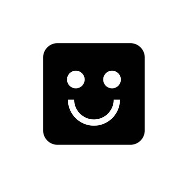 yüz simgesi, vektör illüstrasyonu 