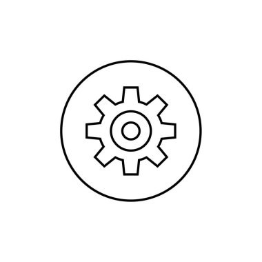 dişli simgesi vektör illüstrasyonu