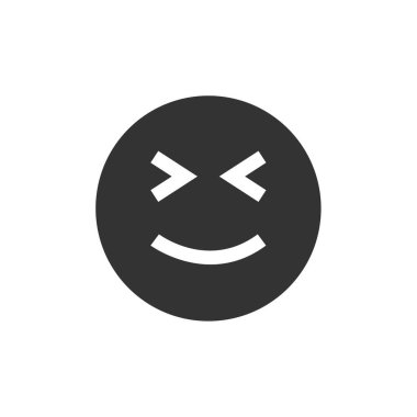 emoji, yüz ifadesi sembolü, simge simgesi, vektör illüstrasyonu