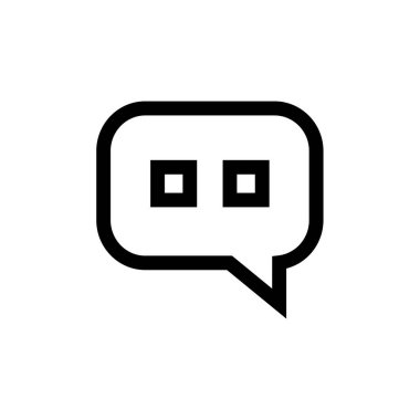 SMS ve Metin Mesajlaşması ikon vektör illüstrasyonu