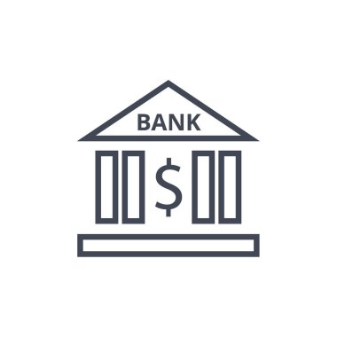 bankacılık basit vektör illüstrasyonu  