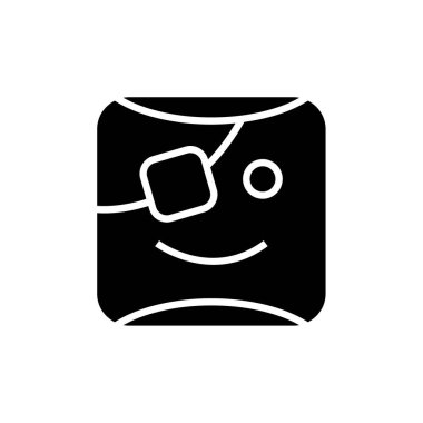 emoji, yüz ifadesi sembolü, simge simgesi, vektör illüstrasyonu