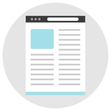 Web sitesi ve uygulama tasarımı için tarayıcı vektör simgesi 