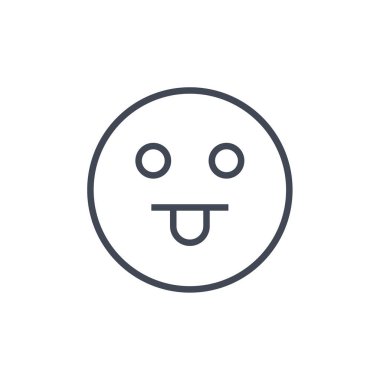 emoji, yüz ifadesi sembolü, simge simgesi, vektör illüstrasyonu