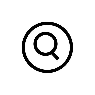 Arama simgesi vektör illüstrasyonu