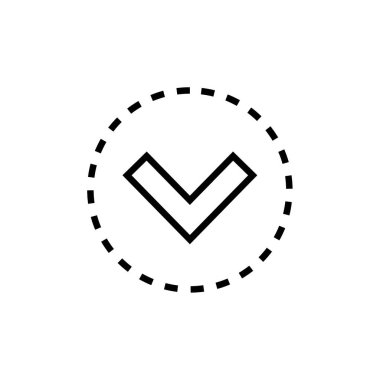 İşaretleme simgesi vektör illüstrasyonunu kontrol et