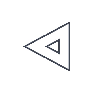 arka sol simge vektör illüstrasyonu