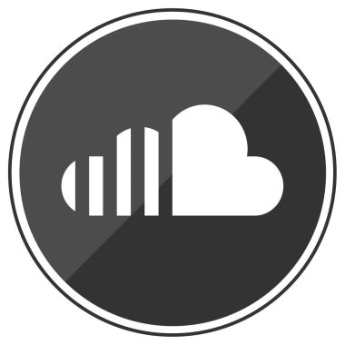 Bulut simgesi vektör illüstrasyonu