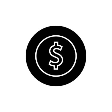 Dolar simgesi, vektör illüstrasyonu 