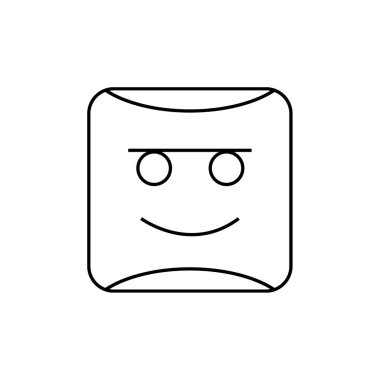 emoji, yüz ifadesi sembolü, simge simgesi, vektör illüstrasyonu