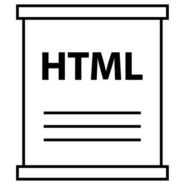 Html文件图标 矢量图解简单设计 — 图库矢量图片