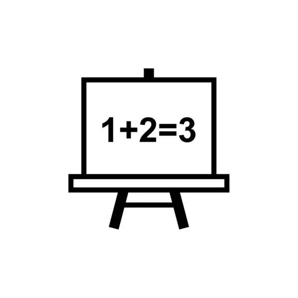 School Blackboard Icon School Board Sign Education Symbol — Stock Vector