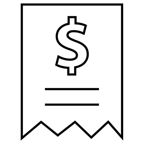 Dinero Icono Web Ilustración Simple — Vector de stock