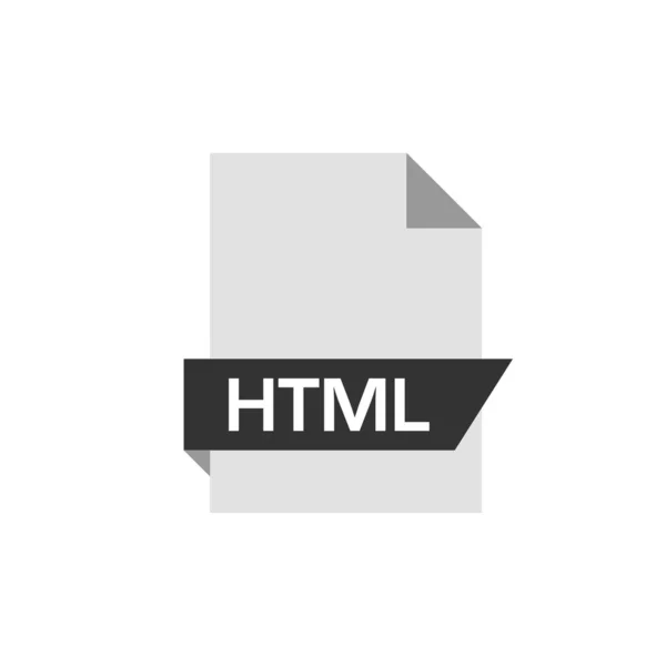 Html Файл Значок Векторні Ілюстрації Простий Дизайн — стоковий вектор