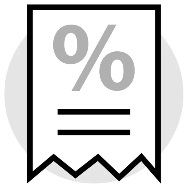 Percentagem Taxa Ilustração Vetorial —  Vetores de Stock