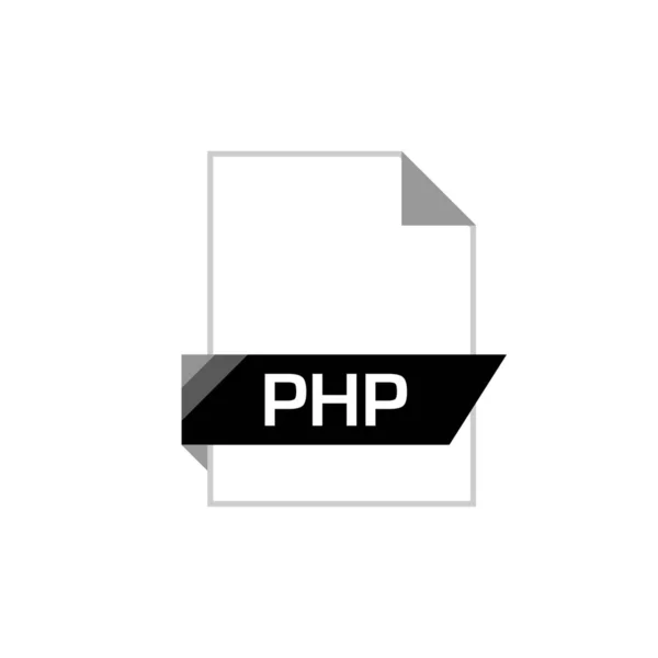 Php Εικονίδιο Αρχείου Διανυσματική Απεικόνιση Απλό Σχέδιο — Διανυσματικό Αρχείο