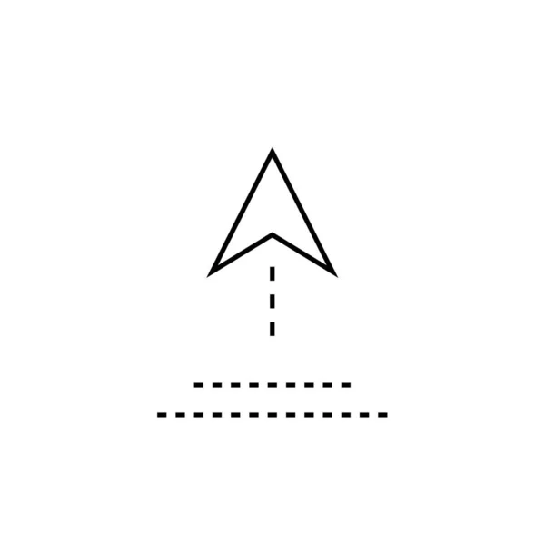Arrow Icon Black Vector Modern Web Button Cursor Pointer — Stock Vector