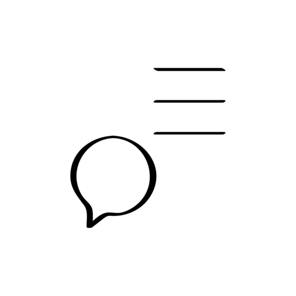 Значок Текстового Повідомлення Векторна Ілюстрація — стоковий вектор