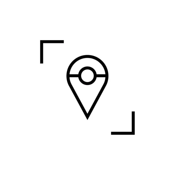 Icône Gps Symbole Localisation Illustration Vectorielle — Image vectorielle