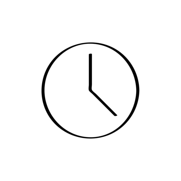 Знак Годинника Векторний Значок — стоковий вектор