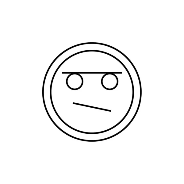 Emoji Símbolo Expresión Facial Icono Emoticono Ilustración Vectorial — Archivo Imágenes Vectoriales