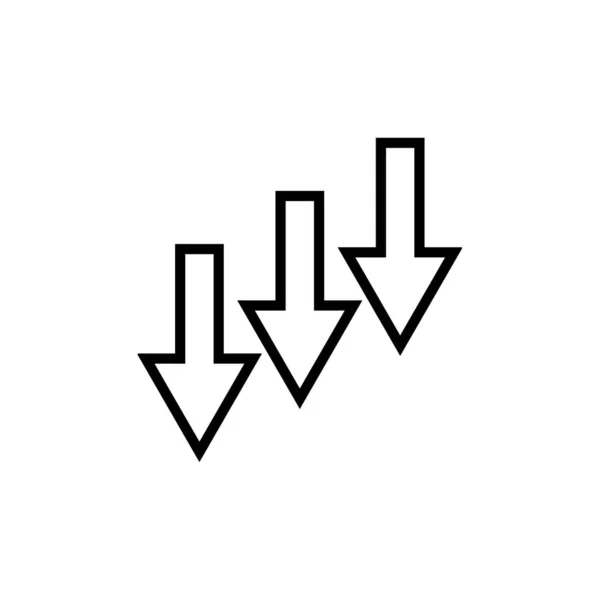 Vektorillustration Des Modernen Pfeils Symbols — Stockvektor