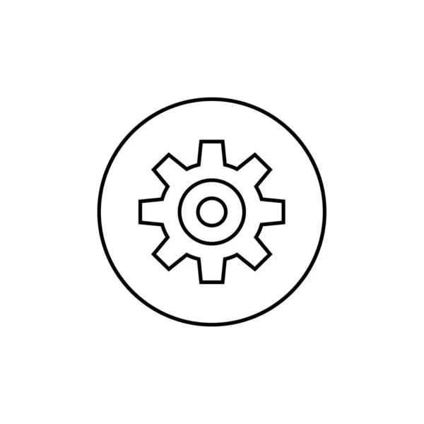 Icône Engrenage Illustration Vectorielle — Image vectorielle