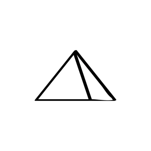 吉萨金字塔热旅游度假 矢量说明 — 图库矢量图片