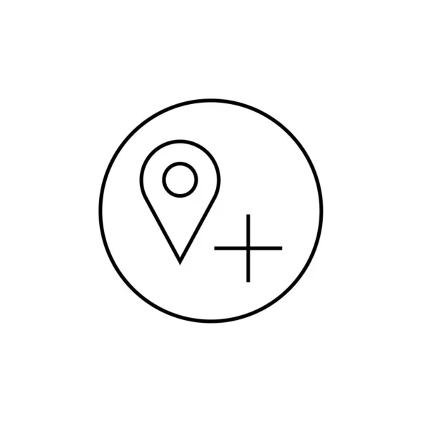 Mapa Puntero Icono Vector Ilustración Diseño — Vector de stock