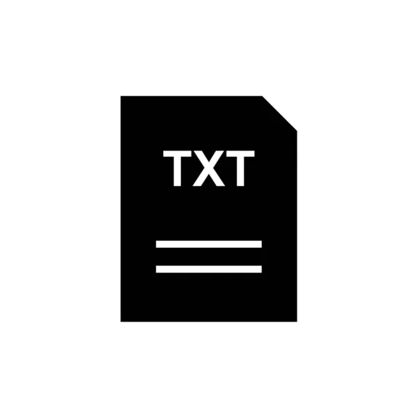 Txt Dateiformat Icon Vektor Illustration — Stockvektor