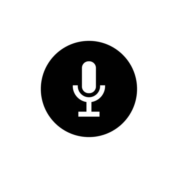 Microphone Record Icon Vector Illustration — Stock Vector