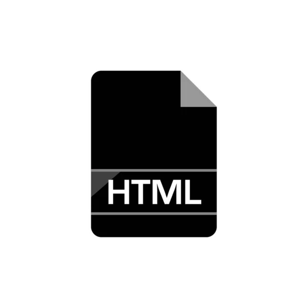Html Розширення Сторінки Значок Векторні Ілюстрації — стоковий вектор