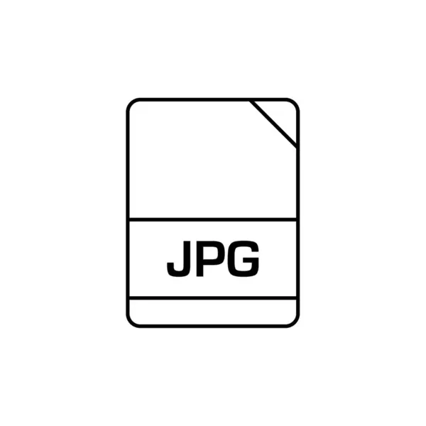Ikona Vektoru Souboru Jpg — Stockový vektor