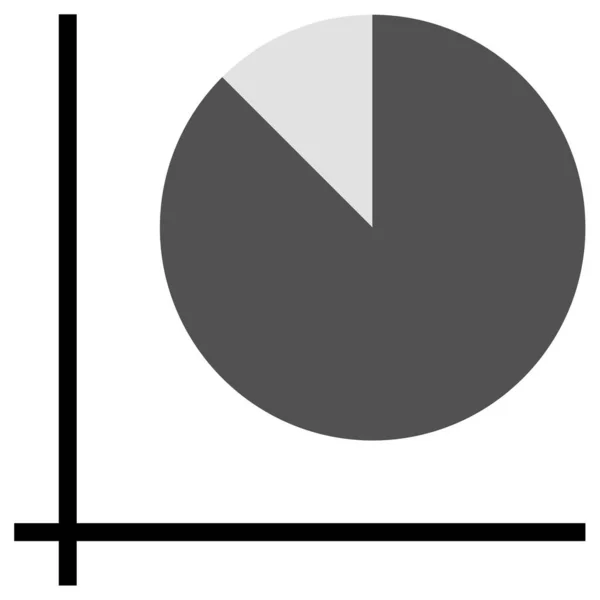 Analítica Signo Icono Vector Ilustración — Vector de stock