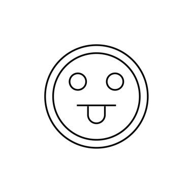 emoji, yüz ifadesi sembolü, simge simgesi, vektör illüstrasyonu