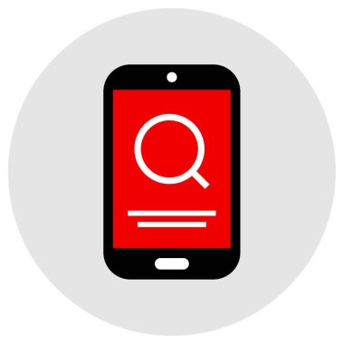 Arama simgesi vektör illüstrasyonu 